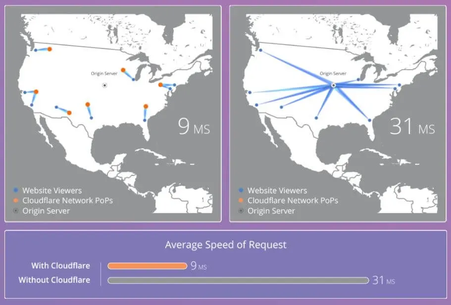 Cloudflare map.