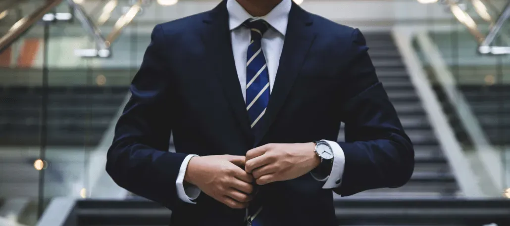 Lawyer in suit.