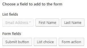 Mailchimp for Wordpress plugin.