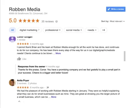 online reviews